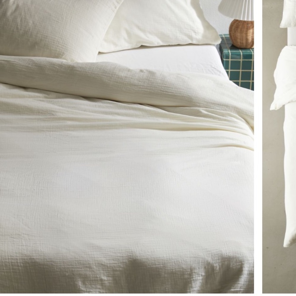 Urban Outfitters Crinkle Duvet Cover - Thumbnail 4
